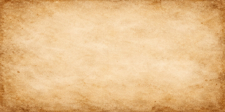 Vintage beige background texture with brown edges and grainy effect for design