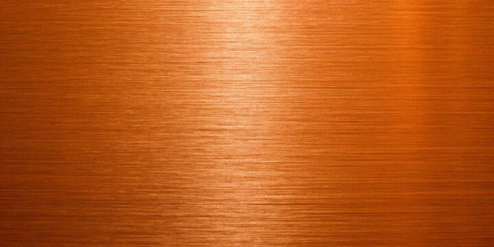 brushed copper texture metallic surface with horizontal grain and warm orange tones