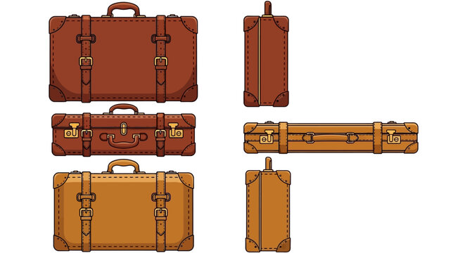 Vintage luggage, travel bags, suitcases, leather trunks