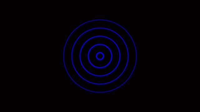 Radio waves concept. network tower produced radio wave concept. 4K Radio waves on black background and features 4k animation video