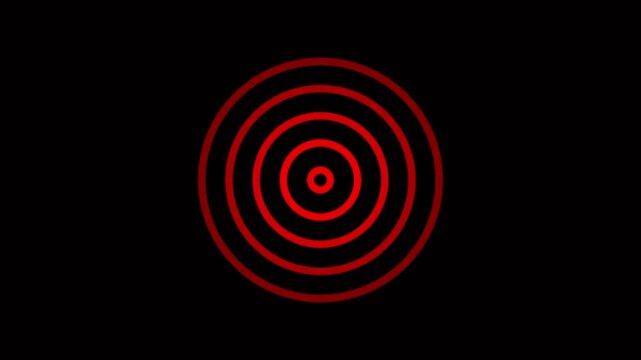 Radio waves concept. network tower produced radio wave concept. 4K Radio waves on black background and features 4k animation video