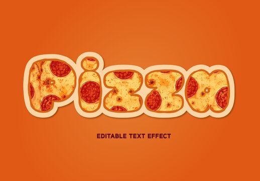 Pizza Text Effect
