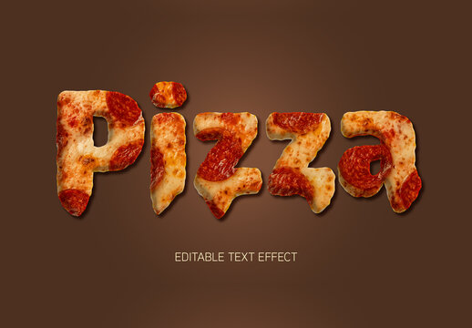 Pizza Text Effect