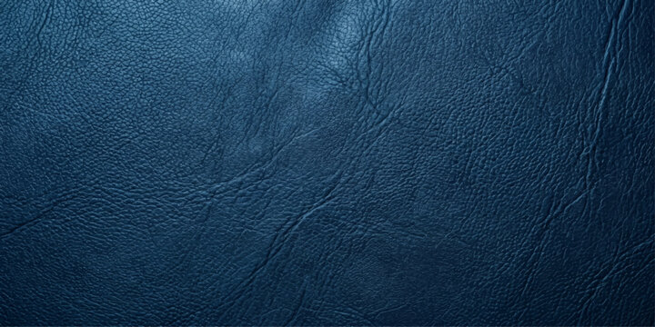 An exquisite close-up of supple, textured leather in deep blue tone, evokes sophistication and elegance. for art, banner, web, ui, branding, art, background