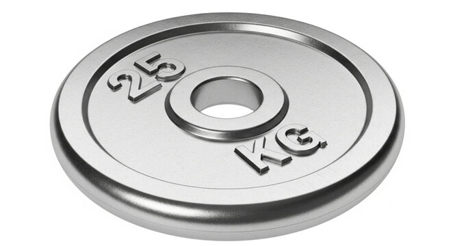 Close-up of a 2.5 KG Weight Plate for Strength Training.