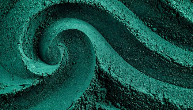 Spirulina Powder Macro Texture &ndash; Blue Green Algae Superfood Ingredient for Wellness Branding