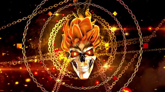 Fire Skull