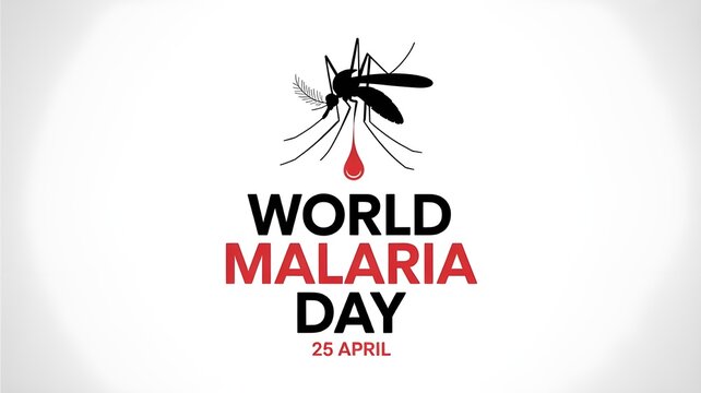 World Malaria Day logo icon design, vector illustration