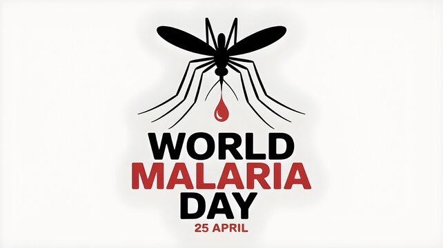 World Malaria Day logo icon design, vector illustration