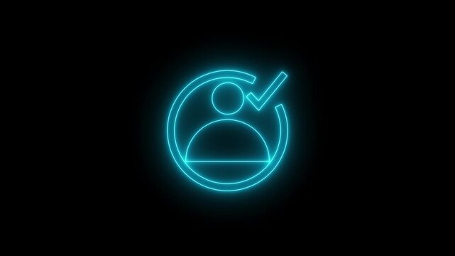 Leon Verified User Check Mark Icon. Modern Right Tick Symbol for Identity Verification. Profile Concept.