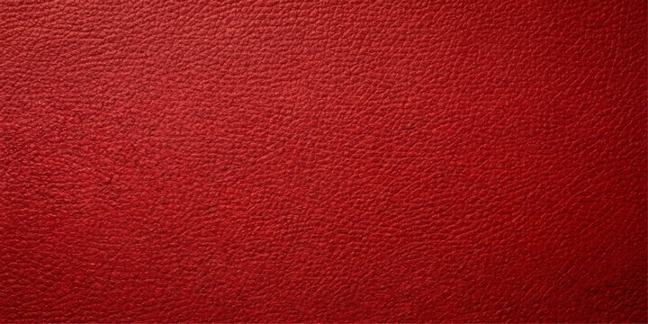 Rich, textured red leather, detailed close-up, showcasing the natural grain and supple surface, perfect for design and backgrounds for ui, web, art, design, background, etc.