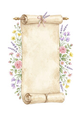 Ornate Botanical Scroll © Rizky
