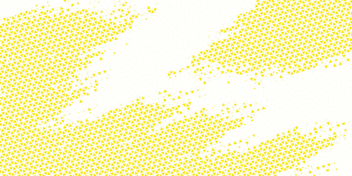 Abstract colorful triangle halftone pattern with rainbow gradient on white background, vector, modern