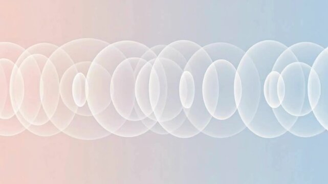 Dynamic pastel gradient circles ripple smoothly, creating an elegant abstract visual motion background