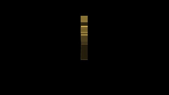 Animated Golden Rupee Currency Symbol Motion Graphic.
Rotating Indian Rupee Sign with Luxury Gold Effect.