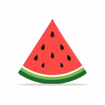 Slice of Watermelon with Seeds