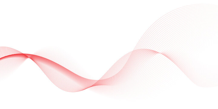 Abstract vector background with wavy lines. abstract soft wave lines dynamic flowing red light isolated background. Energy technology concept modern backdrop created using blend tool smooth stripe.