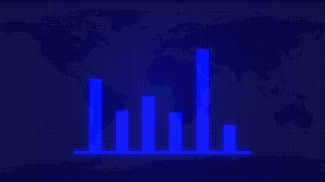 global business communication graph chart icon mark