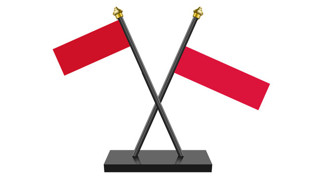 Flag of Poland and Monaco