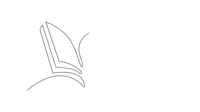 Minimalist Laptop Line Drawing: A sleek, one-line drawing of a laptop, representing technology and innovation, the perfect symbol for digital concepts. 