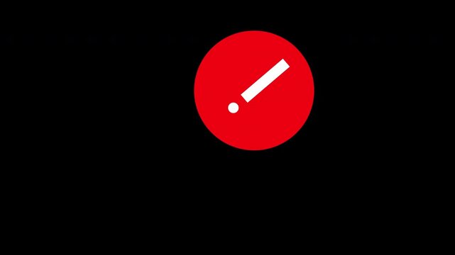 Warning Symbol, Alert Symbol Attention loop animation video with alpha channel