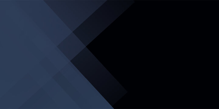 Modern black dark blue white abstract background. Minimal. Color gradient. Web banner. Geometric shape. 3d effect. Lines stripes triangles. Design. Futuristic. Metal metallic effect. Luxury. Premium.