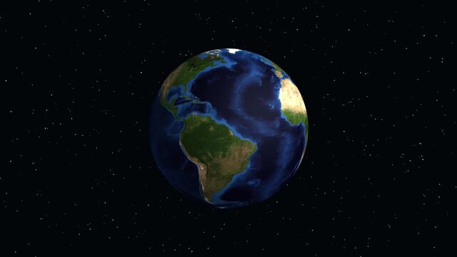 Earth Zoom Animation to San Luis Potosi Mexico with Data Overlay