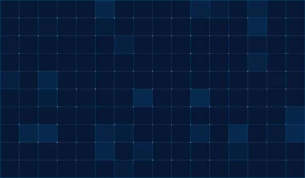  Futuristic tech matrix pattern on dark navy blue background