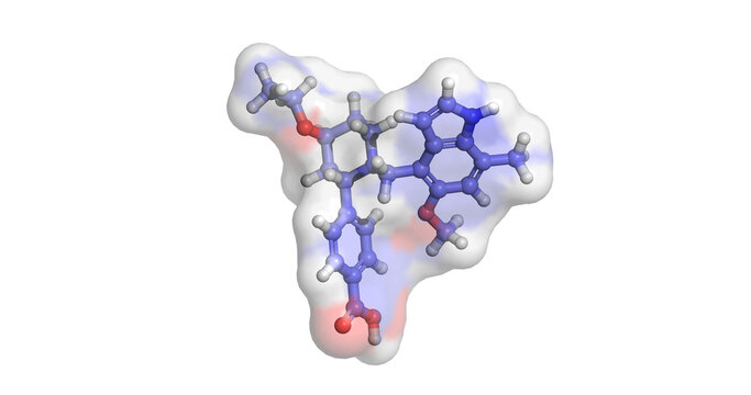 Iptacopan, Factor B inhibitor for paroxysmal nocturnal hemoglobinuria, 3D molecule 4K
