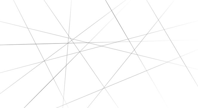 Chaotic abstract line seamless pattern with random geometric black lines and modern monochrome background texture.