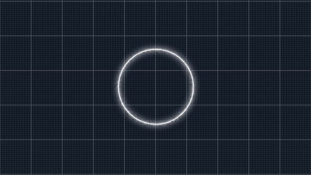 neon circle loading bar