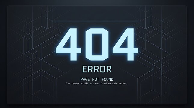 404 error page message with network graphic on digital screen computer internet technology disconnect security
