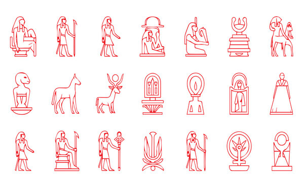 Ancient Egyptian symbols and icons