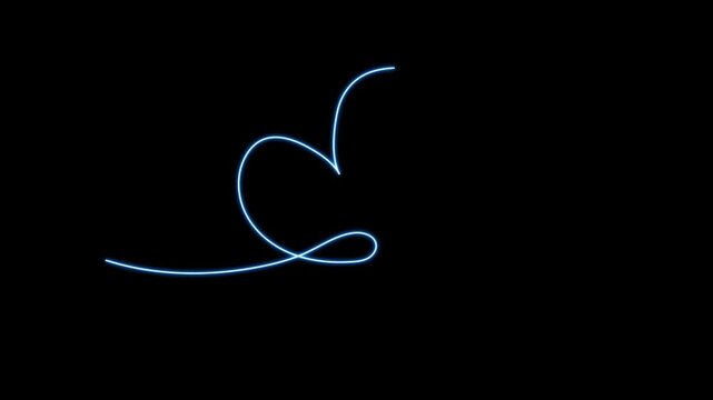 Love's Gentle Embrace: A luminous heart shape elegantly inscribed against a vast, dark canvas, evoking a sense of tender affection and subtle romance.