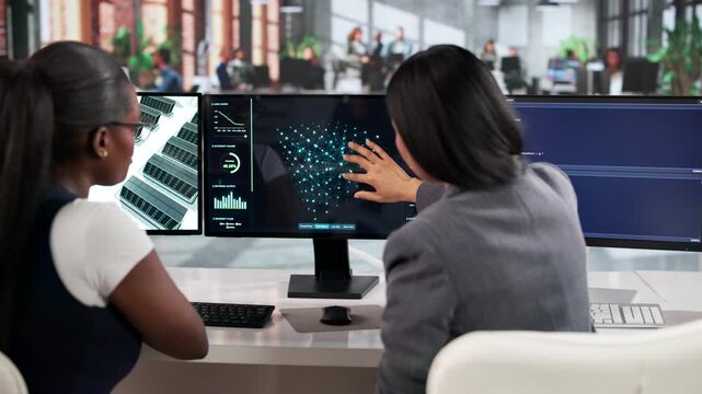 Data Scientist Woman Working On AI Model Development