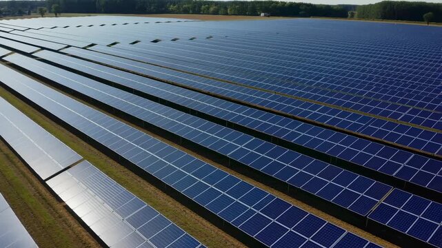 Vast Solar Farm for Renewable Energy