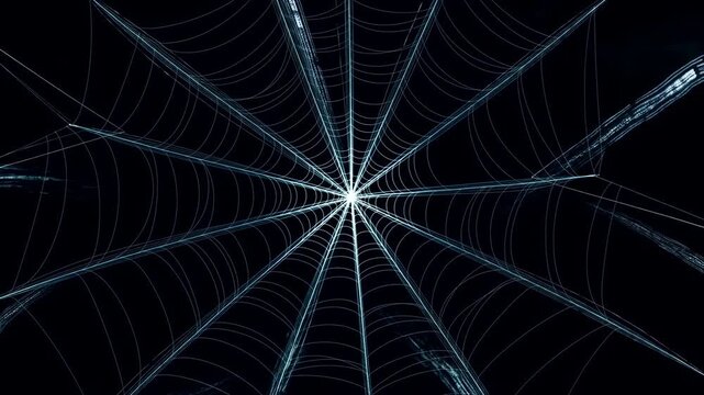 Elegant Neural Network Visualization Showing Complex Pathways On Dark Contrasting Background
