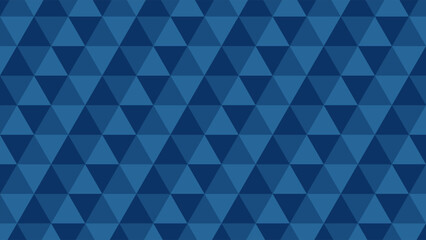 Obraz premium Blue Geometric Triangular Tessellation Seamless Vector Background for Digital Design