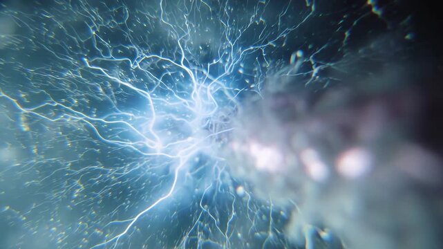 Electric energy pulses through an intricate organic network of synapse like connections, evoking neural activity, ai processes, and dynamic flow of data and information