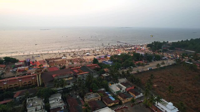 Malpe Beach, Drone View, Malpe, Udupi