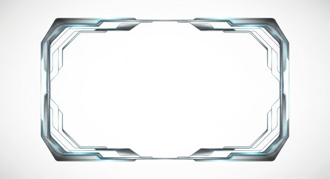 Futuristic Digital Interface Frame Technology Element.