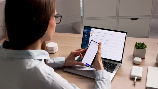 Corporate Manager Checking Client Emails On Smartphone