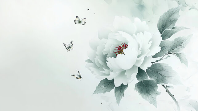 牡丹に蝶」の写真素材 | 54,515件の無料イラスト画像 | Adobe Stock