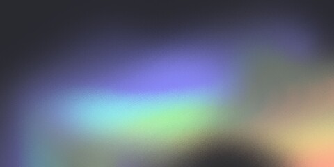 Fototapeta premium Atmospheric teal and lavender haze with soft blurred transitions and dense granular noise