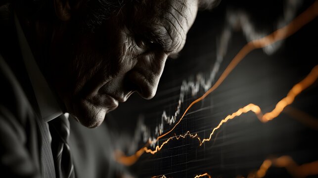 An informative documentary photograph showcasing the correlation between interest rates and government bonds, including financial analysts and bond markets