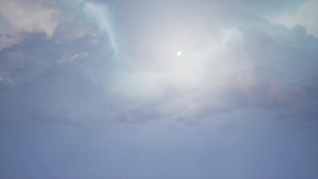 Chaotic Skies On The Background 76