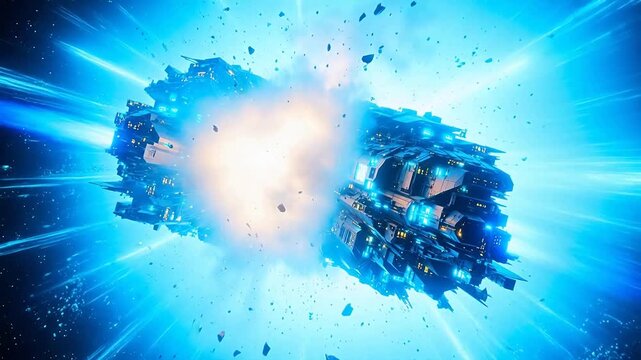 Ion-Flash Void Collision