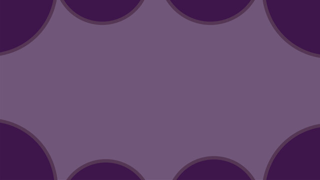 Abstract purple background with central area surrounded by dark purple scalloped circular border geometric vector pattern illustration