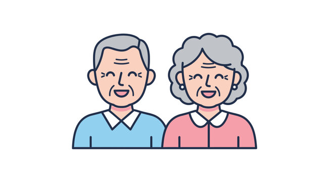 Happy Elderly Couple Portrait