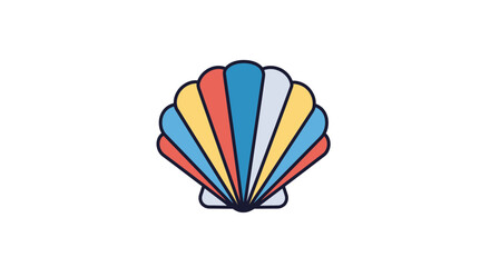 Colorful Seashell Icon © Anisah